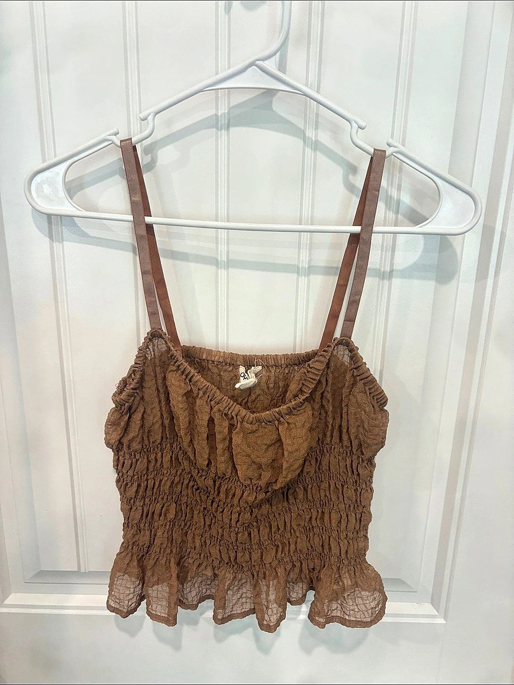 Out From Under Brown Smocked Camisole